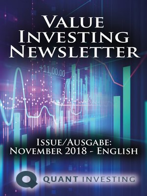 cover image of 2018 11 Value Investing Newsletter by Quant Investing / Dein Aktien Newsletter / Your Stock Investing Newsletter